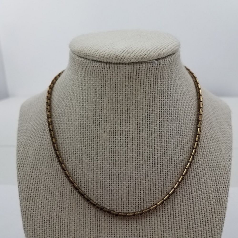 ! Vendome Necklace‎ Gold Tone Chain Box 14 Inch Sma